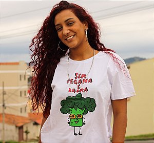 Camiseta - Ser Vegana é Daora (Branca)