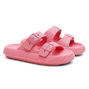 Sandália Birken Nuvem Slide Tira Dupla Fivela