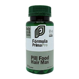 Pill Food Hair Max Complexo Vitamínico para Pele, Cabelos e Unhas 60 cápsulas