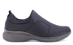 Tenis Casual Preto Usaflex - Elastano - Feminino - Diabetic