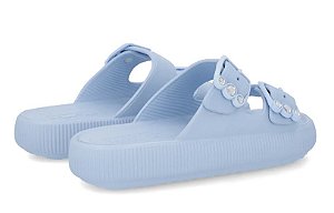 Chinelo Nuvem Usaflex Birken com ajustes - Azul céu