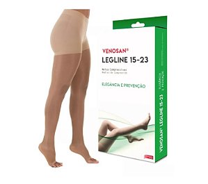 Meia de compressão Venosan - Meia Calça  15-23MMHG Pé aberto - BEGE