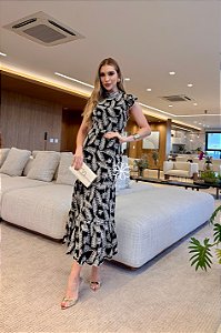 VESTIDO BRANCA - LINHO PRETO