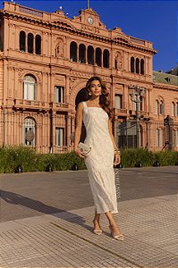 VESTIDO ANA ALICE BEGE