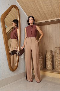 CALÇA MARGOT MARROM BEAR