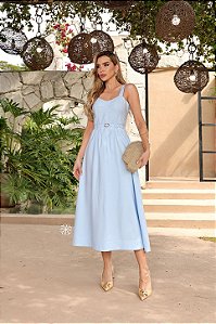 VESTIDO MARILENE AZUL CÉU