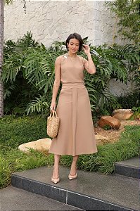 CONJUNTO MILENA MARROM MOCHA MOOUSSE