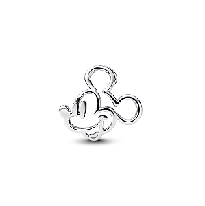 Charm Prata Disney Mickey Mouse Vazado