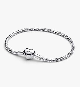 Pulseira de Corrente Facetada com Fecho de Coração Gravável