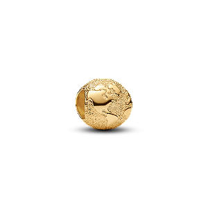 Mini Charm Dourado Globo Texturizado