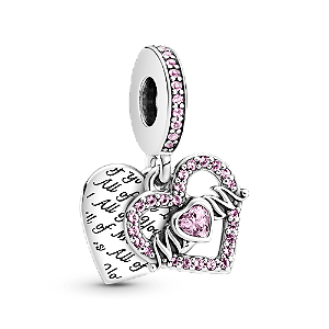 Charm Pendente Coracao E Mamae