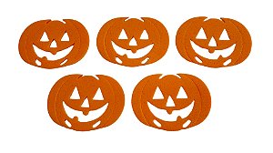 Aplique Abóbora Halloween em eva