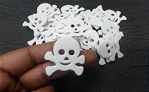 Aplique Caveira Halloween em eva