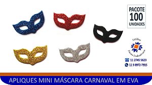 Aplique Mini Máscara de Carnaval