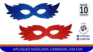 Aplique em EVA - Máscara de Carnaval