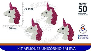 #Aplique em EVA - Aplique Unicornio