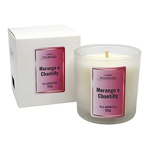 Vela Aromática Morango e Chantilly- 180g