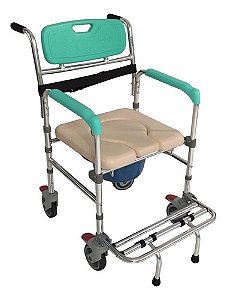 CADEIRA DE BANHO DE ALUMINIO FST7801 FIXA verde