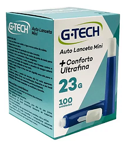 Auto Lanceta G-Tech Mini 23G caixa com 100 unidades