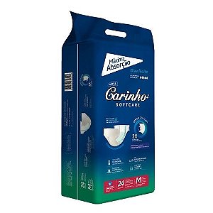 FRALDA GERIATRICA CARINHO NOTURNA MEGA M 2X24