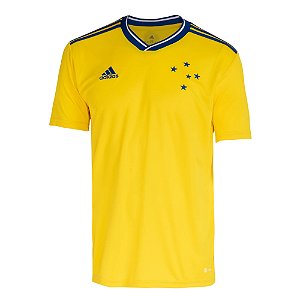 Camisa Cruzeiro Amarela 2022 Adidas - Uniforme 3 Masculina
