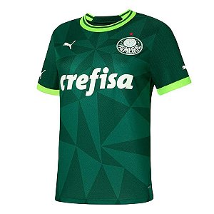 Camisa Palmeiras Feminina Uniforme 1 2023 Puma