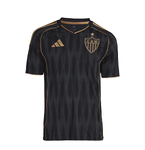 Camisa Atlético Mineiro Preta Masculina Adidas 2025 - Uniforme 3