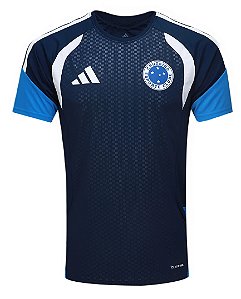 Camisa Cruzeiro 2026 Treino Adidas Masculina - Azul Escuro