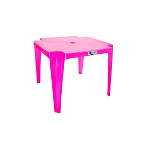 Mesa Plástica Areia Dourada Eco Rosa - PLASTEX