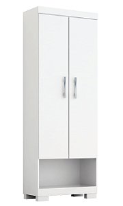 MULTIUSO 2 PORTAS NARA MDF COM NICHO BRANCO