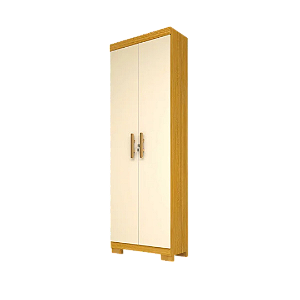 Guarda Roupa Casal 6 Portas 4 Gavetas Núbia ACP MÓVEIS Nature/Off White -  100% MDF ACP MÓVEIS NÚBIA