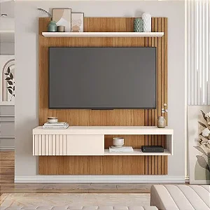 Painel Suspenso Jade 1.5 Freijó Off White - CAEMMUN