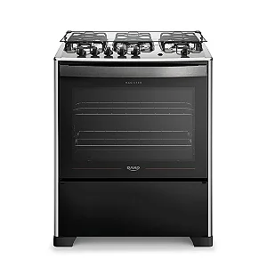 Fogão 5 bocas MAGISTER5 Mesa de Inox Preto - DAKO