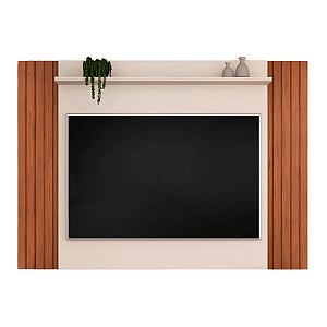 Painel Extensivel Trend 136-160 Freijó/ Off White - DJ MÓVEIS