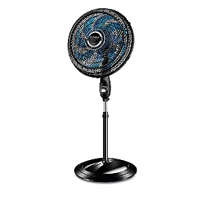 Ventilado 40cm Coluna Super Turbo VTX40C Crytal 8 Pás Preto/ Azul - MONDIAL