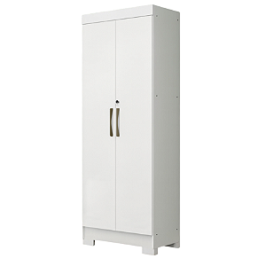 Multiuso Rio 2 Portas C/ Chave e Pés Branco - MAXEL