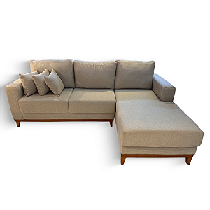 Sofá 3 Lugares Orion Linho Bege - CONCEITO ESTOFADOS