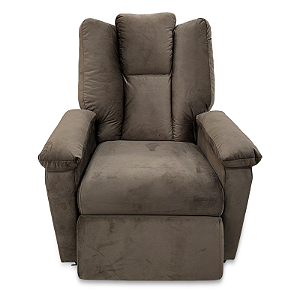 Poltrona Reclinável Doha Veludo Slim Chocolate - ARTFLEX ESTOFADOS
