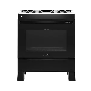 Fogão 5 Bocas Premium Plus 34908 Mesa Inox Preto - REALCE