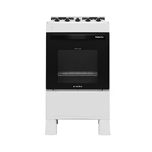 Fogão 4 Bocas Premium Plus 35500 Mesa Inox Branco - REALCE
