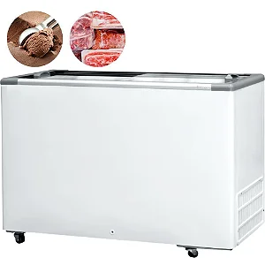 Conservador 2 Portas Horizontal 411L HCEB411V Tampo de Vidro Branco - FRICON
