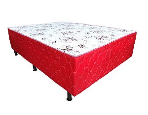 Cama Box Casal Conjugado Com Molas Romance - Topázio