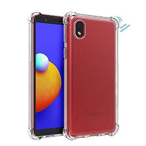 CAPA PARA CELULAR TPU ANTI-IMPACTO TRANSPARENTE SAMSUNG A01