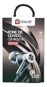 FONE DE OUVIDO DOTCELL COM FIO P2 F60