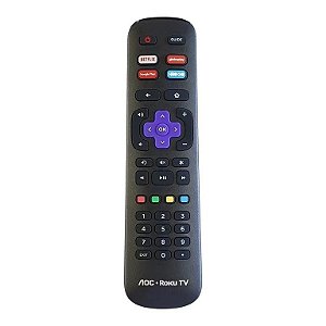 CONTROLE PARA LCD SMART AOC ROKU 4K NETFLIX