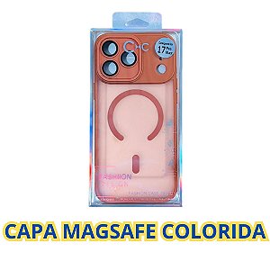 CAPA MAGSAFE COLORIDA FOSCA PARA IPHONE 17 PRO MAX