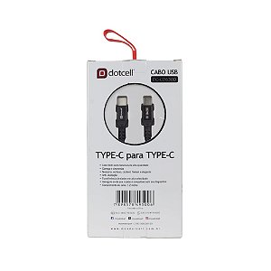 CABO DE CELULAR TIPO C PARA TIPO C DOTCELL CD6300