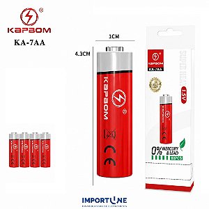 PILHA KAPBOM AA CX COM 60UN KA-7AAA