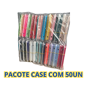 PACOTE DE CAPA CASE AVELUDADA IPHONE 13 50UN
