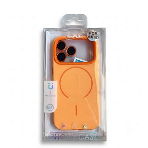 CAPA MAGSAFE COLORIDA PARA IPHONE 14 COM LENTE DE CAMÊRA